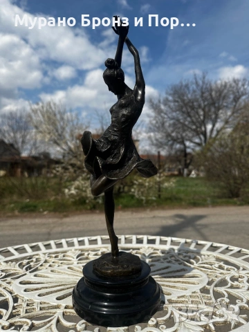 Елегантна бронзова скулптура "Балерина" – Milo, височина 42 см, тегло 3.4 кг