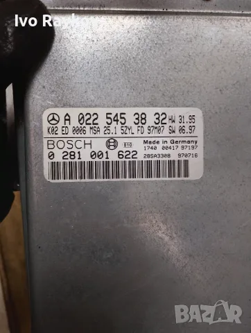  Компютър ECU Mercedes C250 W202 1997г. A0225453832 , 0281001622, снимка 3 - Части - 56334549
