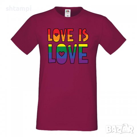  Мъжка тениска Love is Love 1 multicolor Прайд,Празник.Повод,Изненада, снимка 3 - Тениски - 37103142