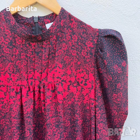 Рокля цвят бордо размер М/38, снимка 6 - Рокли - 51888438