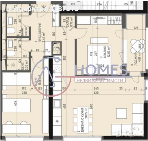 Тристаен апартамент с гараж, кв. Банишора, Central Park, Aкт. 14, снимка 6 - Апартаменти - 54052860