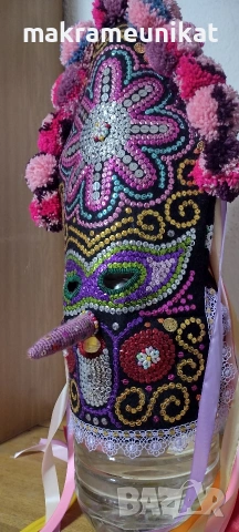 Кукерска маска, гугла юношеска,, ръчна изработка, капашон,Новодел, Сурва, Кукерландия, снимка 7 - Колекции - 42880006