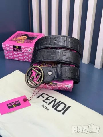 колани от естествена кожа fendi 4см, снимка 5 - Колани - 50407017