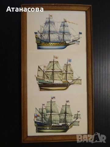 Две картини с кораби, снимка 4 - Картини - 53978937