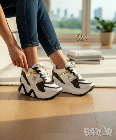 дамски маратонки на платформа louis Vuitton versace guess , снимка 4 - Маратонки - 52093127