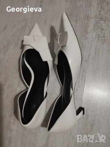 Елегантни дамски обувки ZARA на ток. 39 р-р. Нови, снимка 2 - Дамски елегантни обувки - 50208556