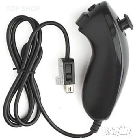 Wii Nunchuk Controller Черен, снимка 6 - Аксесоари - 48815727