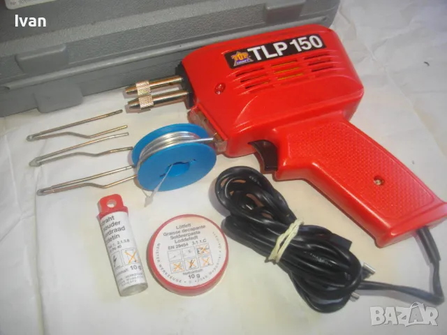 НОВ 150 вата Немски Индукционен електрически ПОЯЛНИК Пълен комплкт 3 Човки Top Craft TPL 150, снимка 7 - Поялници и запояване - 47402294