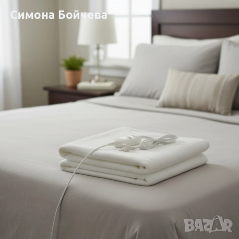 Електрическо одеяло Rosberg RS8510AS – 150×80 см, 60W, 2 степени на температура, снимка 4 - Олекотени завивки и одеяла - 52807399