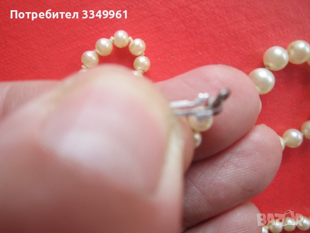 Страхотен гердан от перли и сребро , снимка 4 - Колиета, медальони, синджири - 36699688