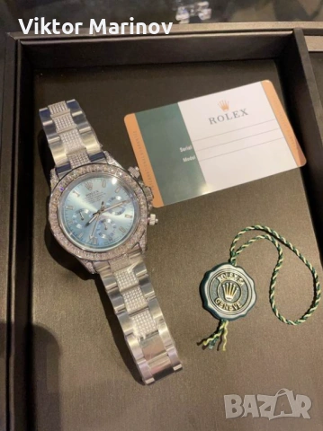 Rolex Daytona Style – Дамски часовник, Висок клас реплика, Диамантен безел, снимка 5 - Луксозни - 53890832