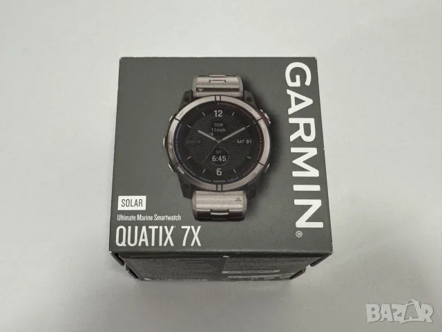 Garmin Quatix 7x Solar Sapphire Titanium 51mm , снимка 2 - Смарт часовници - 56447032