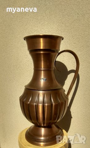 Голяма , масивна медна ваза или поставка за чадъри от Германия , снимка 3 - Антикварни и старинни предмети - 42527419