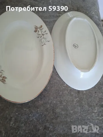 две малки елипсовидни чинии на " Китка" , снимка 2 - Чинии - 47639893