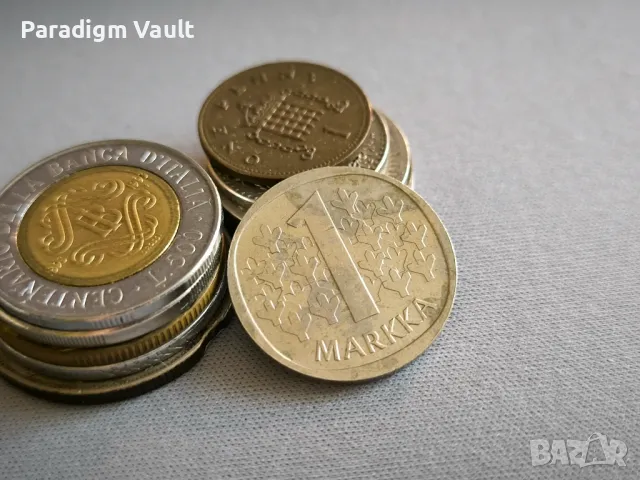 Монета - Финландия - 1 марка | 1990г.