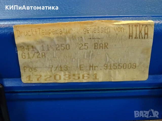 образцов манометър WIKA 341.11.250 (0-25)Bar precision test pressure gauge, снимка 6 - Резервни части за машини - 50505230