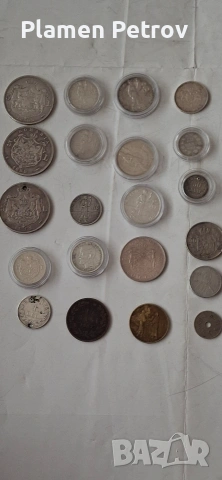 Монета М Тереза и 5Леи,3броя и др сребърни леи