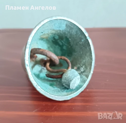 Стара бронзова камбанка, звънче, хлопка, снимка 5 - Други ценни предмети - 51332239