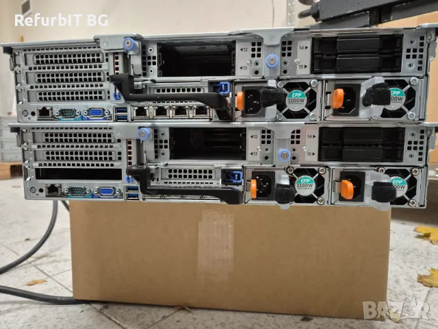 Dell R740xd сървър 16x 3.5" LFF + 4x 2.5" SFF,2x Gold 6140,0Gb RAM,релси,caddy,преден панел, снимка 5 - Работни компютри - 48500542