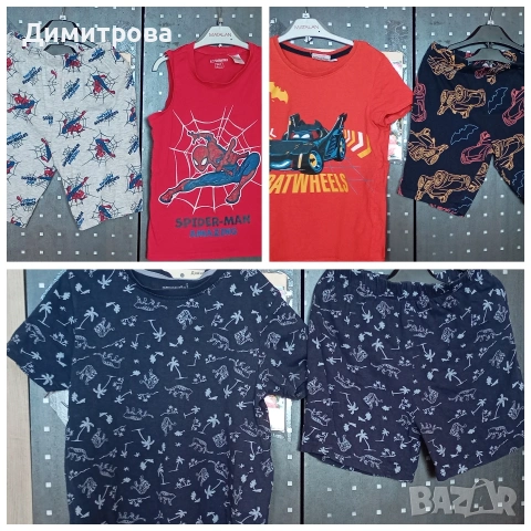 летни пижами размер 122-128см