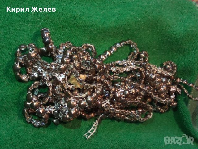 СТАР БИЖУТЕРИЕН СРЕБРИСТ НАНИЗ МАТЕРИАЛ за ХЕНД-МЕЙД РЕТРО УКРАШЕНИЕ за РЕСТАВРАЦИЯ 8589, снимка 11 - Колиета, медальони, синджири - 31451152