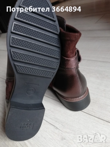 Нови Дамски Боти TAMARIS - Mocca Metall, снимка 4 - Дамски боти - 52477024