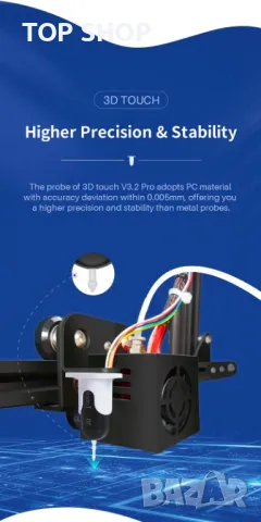 Geeetech 3D Touch Sensor V3.2 Pro, снимка 8 - Принтери, копири, скенери - 49251655