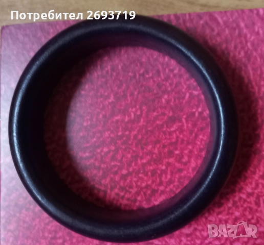 Лилава дървена гривна , снимка 3 - Гривни - 52546728