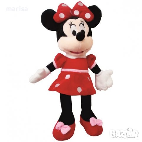 Плюшена играчка Мики Маус с червена рокля, 40 см - 40401