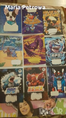 Комплект Тетрадки на Sunday Habit 40 листа широки редове, снимка 1