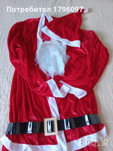 Костюм на Дядо Коледа, снимка 2 - Костюми - 53044621