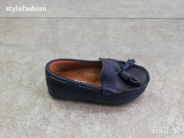 Детски мокасини в тъмно син цвят  за най- малките/Н990, снимка 3 - Детски обувки - 40202601