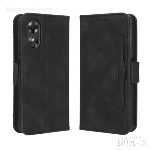 OPPO A17 Magnetic Wallet Калъф и Протектор, снимка 6 - Калъфи, кейсове - 50784087