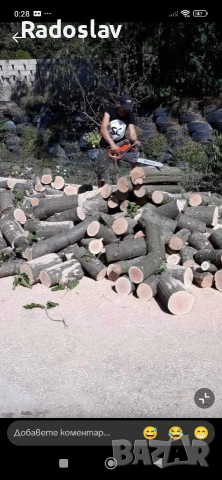 Рязане на дърва за огрев 