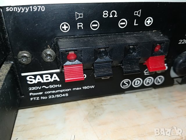 SABA MI 780 STEREO AMPLIFIER-ВНОС GERMANY 0806221937, снимка 15 - Ресийвъри, усилватели, смесителни пултове - 37024410