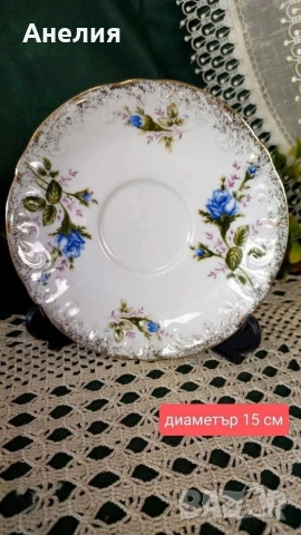 Chodziez Poland синя роза красота , снимка 4 - Чаши - 53069206