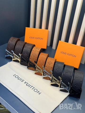 колани от естествена кожа в кутия louis vuitton 