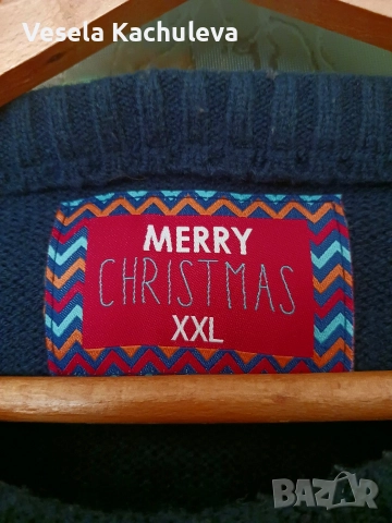 Продавам коледен пуловер XXL с подарък , снимка 2 - Пуловери - 52810702