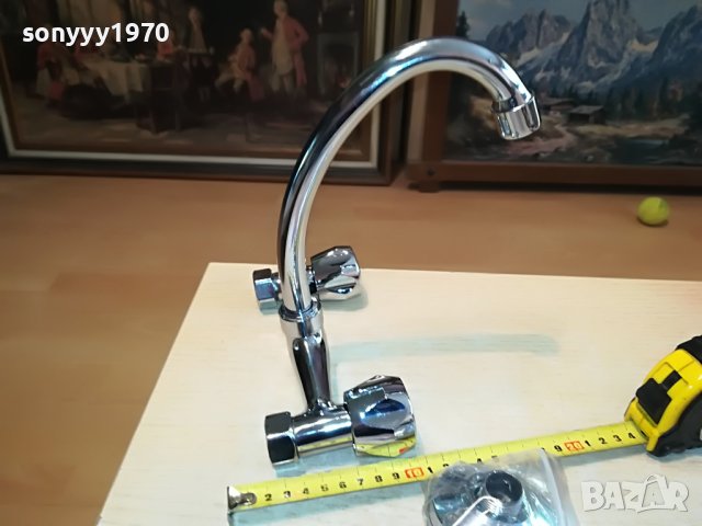 СМЕСИТЕЛ ЗА СТЕНА С ДВЕ ВРЪТКИ 0505231630, снимка 4 - Смесители - 40602333