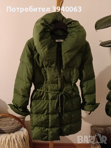 Пухено яке Марела спорт зелено, снимка 4 - Якета - 52674269