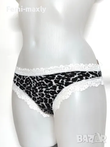 Lizabel - Дамска бикина принт черно - 1131, снимка 6 - Бельо - 49384828