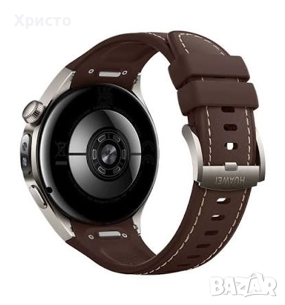 НОВ!!! Smartwatch HUAWEI Watch 5, 46 мм, Aerospace-Grade Titanium Case with Dark Brown Strap, снимка 2 - Смарт часовници - 51798385