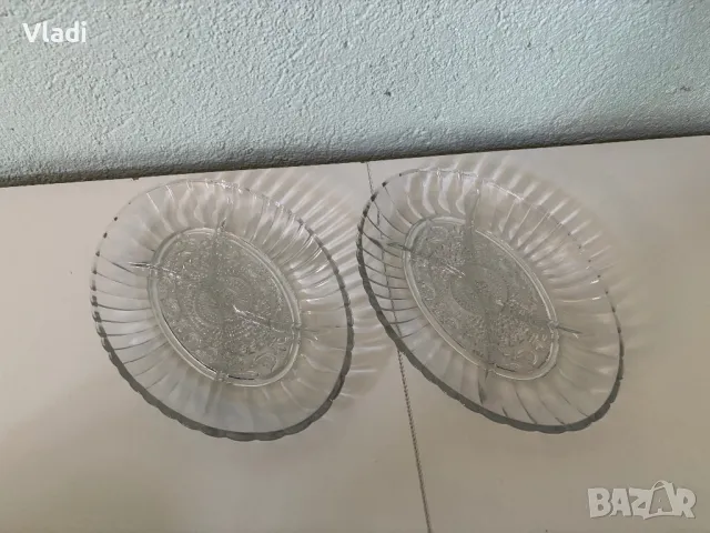 Стъклени фруктиери, съдове за десерт и бисквити, снимка 7 - Други - 47725893