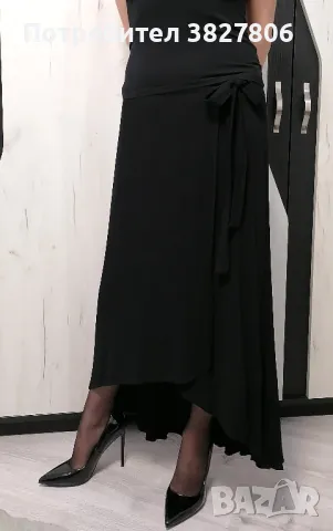 Дълга лятна пола черна
