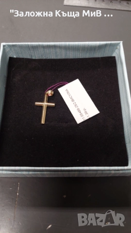 златна висулка "Кръстче" 1.36гр