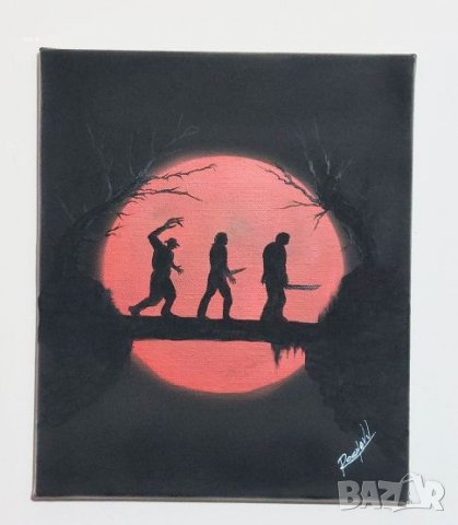 Картина , акрилни бои върху канава с рамка 25/30/2