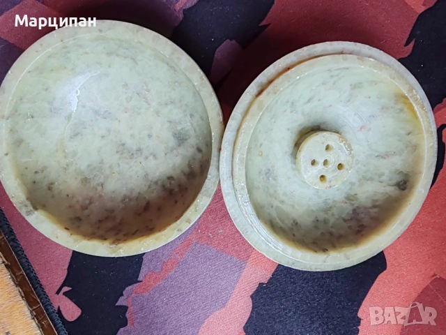 Каменна кутийка-поставка за ароматни пръчици, снимка 3 - Декорация за дома - 53147602