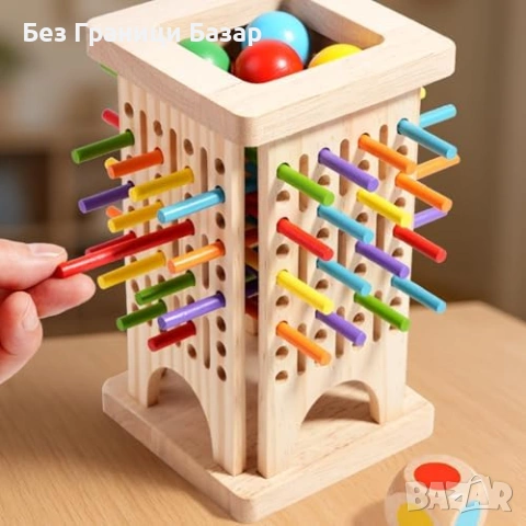 Нови Образователна дървена игра за броене и математика за деца Монтесори с пръчици за пътуване, снимка 5 - Образователни игри - 54110623