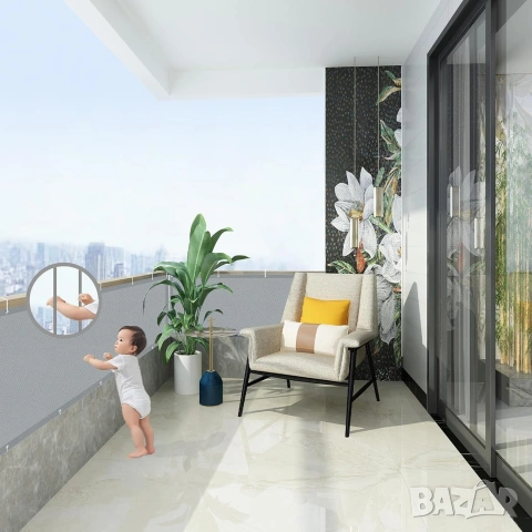 Водоустойчив и ветроустойчив параван за поверителност за балкон, тераса, ограда, снимка 2 - Други стоки за дома - 50051277