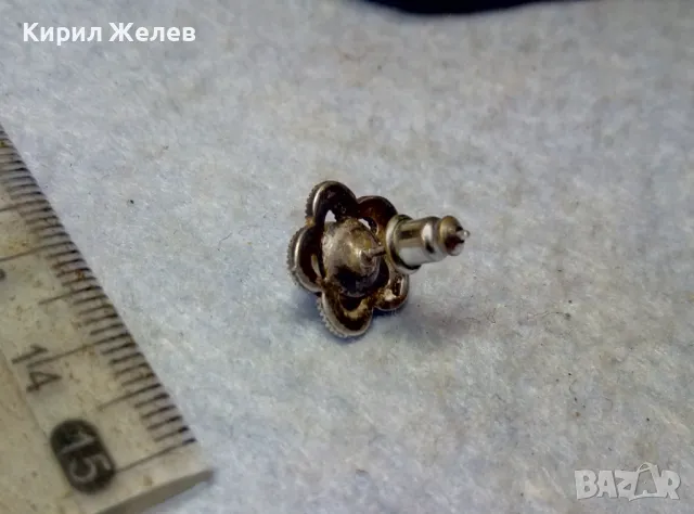 СКЪПОЦЕННА СРЕБЪРНА ПЕРЛЕНА ОБЕЦА СРЕБРО 925 с НАТУРАЛНА БЯЛА ПЕРЛА и ФАСЕТИРАНИ МАРКАЗИТИ 45514, снимка 4 - Обеци - 49757538